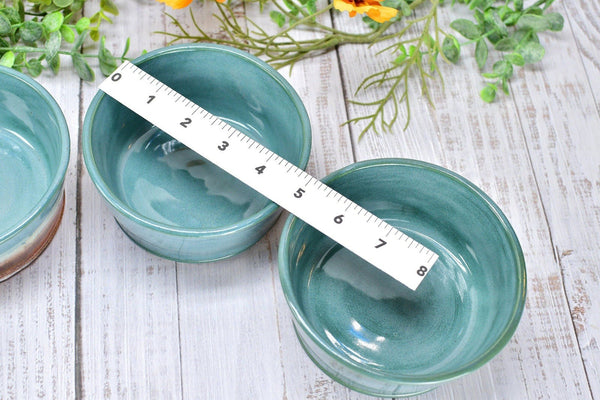 Ceramic Dog Food or Water Bowl, Handmade Stoneware Pottery Wheel Thrown Pet Food Dish