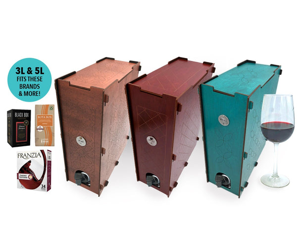 Box Wine Cover Wood - 3L + 5L Bota Box, Black Box, Franzia, & More