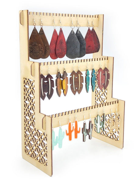 Earring Display Organizer, 3-Tier Stand - INSTANT Digital Download