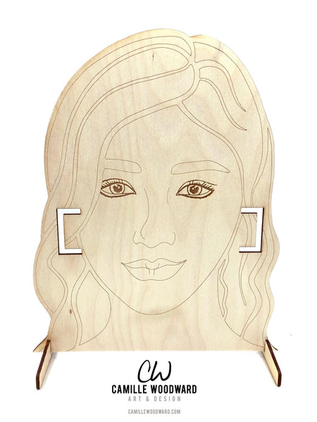 Mask Display Stand SVG, Mask Display Holder, EPS - INSTANT Digital Download for Laser Cutters