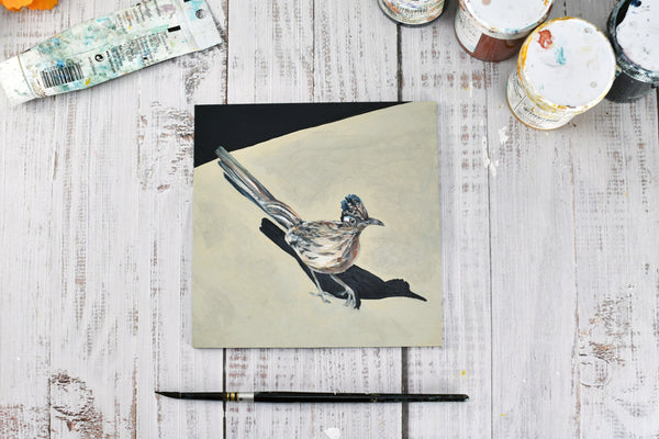 Tucson Roadrunner - Bird Original Acrylic Painting