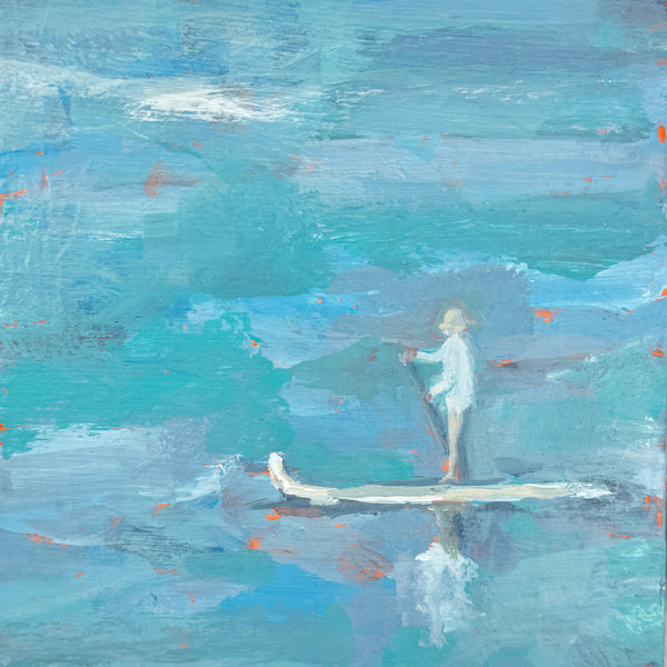 The Paddle Boarder - Original Acrylic Painting