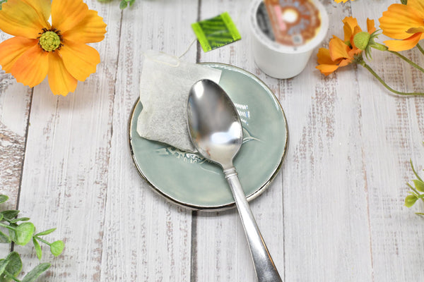 Hummingbird White Gold Jewelry Trinket Dish, Ceramic Handmade Coffee Spoon Rest, Blue Gray Silver Stoneware Wedding Engagement Gift for Her