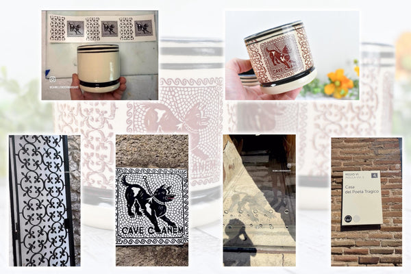 Pompeii Guard Dog Tumbler Ceramic Cup, Stoneware Whiskey Bourbon Wine Gift, One Handmade Pottery Barware for Birthday Gift