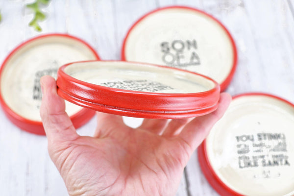 Buddy The Elf Christmas Ceramic Spoon Rest Soap Wine Bottle Drip Dish Handmade Pottery Best Cup of Coffee, Son of Nutcracker Ninnymuggins