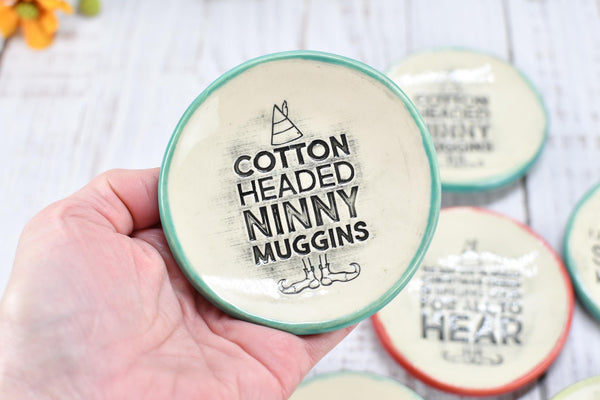 Buddy The Elf Christmas Ceramic Small Spoon Rest, Jewelry Trinket Dish, Handmade Pottery Hand Painted, Best Cup of Coffee, Son of Nutcracker