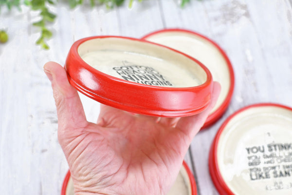 Buddy The Elf Christmas Ceramic Spoon Rest Soap Wine Bottle Drip Dish Handmade Pottery Best Cup of Coffee, Son of Nutcracker Ninnymuggins