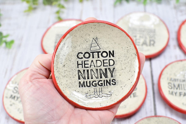 Buddy The Elf Christmas Ceramic Small Spoon Rest, Jewelry Trinket Dish, Handmade Pottery Hand Painted, Best Cup of Coffee, Son of Nutcracker