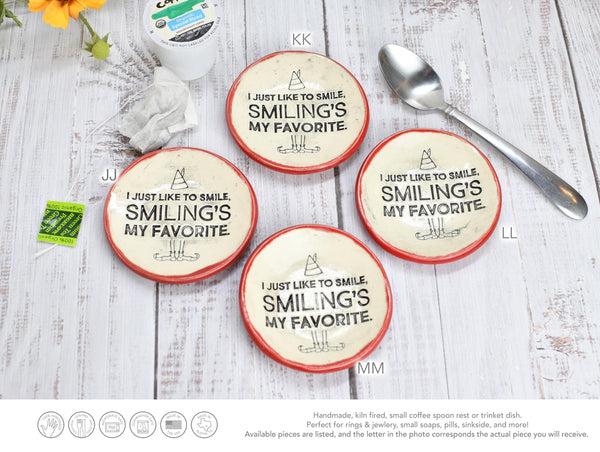 Buddy The Elf Christmas Ceramic Spoon Rest Small Jewelry Trinket Dish Handmade Pottery Best Cup of Coffee, Son of Nutcracker Ninnymuggins