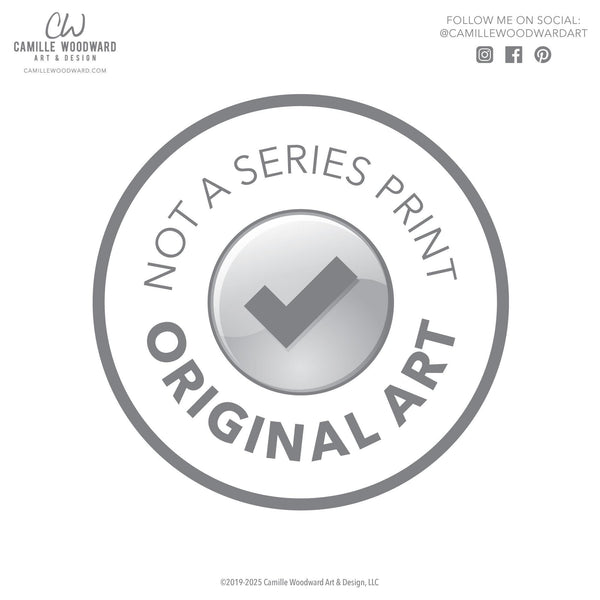 Original Abstract Painting: Beige, Teal Blue, Black, Orange, 12x12 Canvas Mixed Media