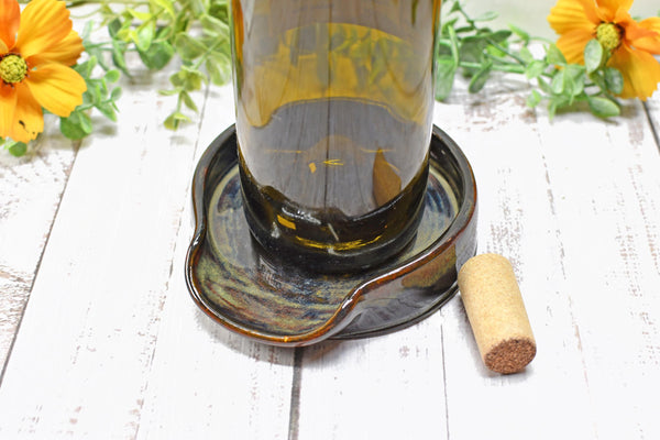 Monarch Butterfly Ceramic Spoon Rest, Handmade Stoneware Pottery, Kitchen Stove Top Dining, Soap Dish, Wine Bottle Drip in Black and Gray