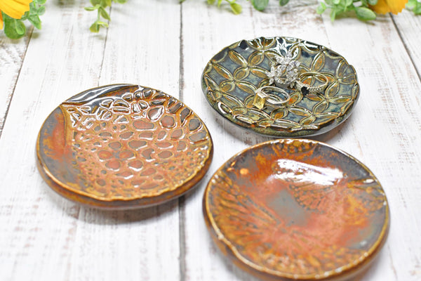 Monarch Butterfly Ceramic Small Coffee Spoon Rest, Handmade Stoneware Pottery Jewelry Trinket Dish, Bright Colors, Nature Gift for Mom