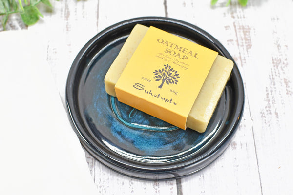 Seashell Ceramic Spoon Rest, Blue Black Beach Decor Handmade Stoneware Pottery for Stovetop, Table, or Counter with Sand Dollar