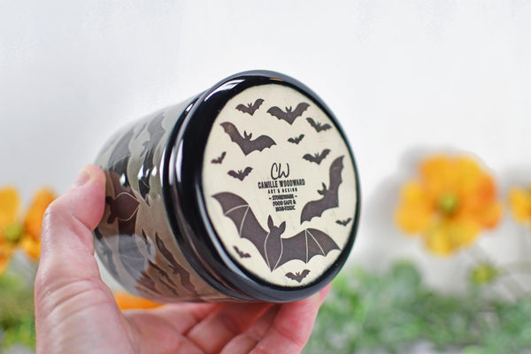 Handmade Bats Cup - Bat Lover Gift, Gothic Ceramic Tumbler, Nature Inspired Pottery for Whiskey or Wine