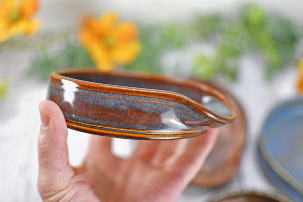 Monarch Butterfly Ceramic Spoon Rest, Handmade Stoneware Pottery, Kitchen Stove Dining, Soap Dish, Wine Bottle Drip Black Copper Blue Green