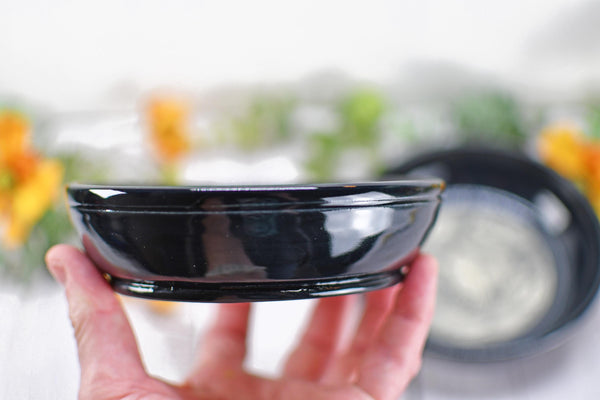 Handmade Ravens Small Candy Dish - Murder of Ravens Gothic Ceramic Pottery Bowl for Halloween, Nuts, Snacks, Trinkets, Condiments