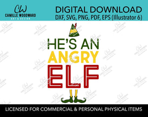 Christmas Buddy The Elf Angry Elf Quote, SVG, EPS, PNG - Sublimation Digital